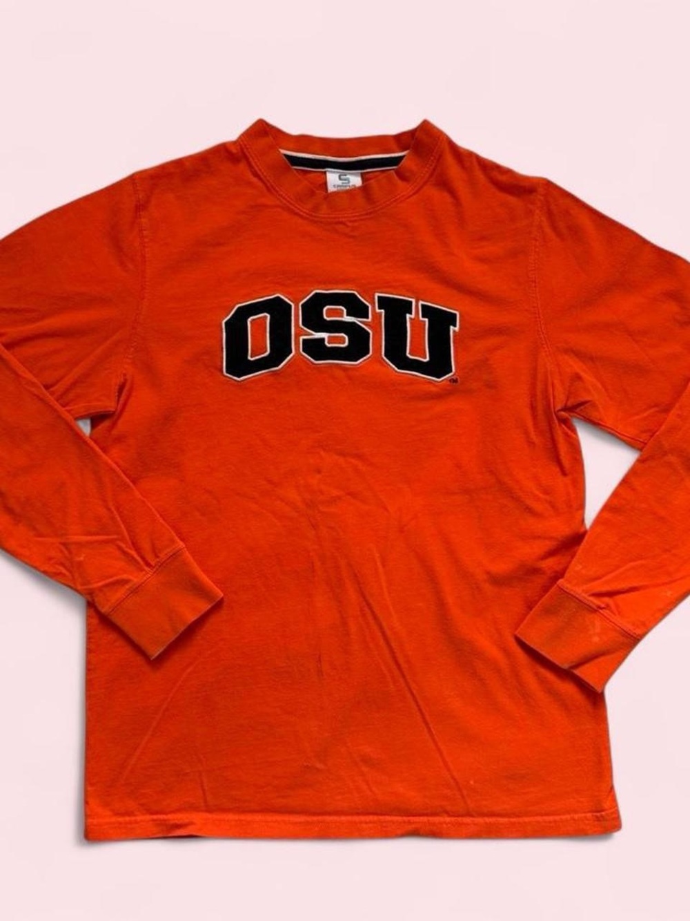 OSU Long Sleeve Crewneck Tee in Orange